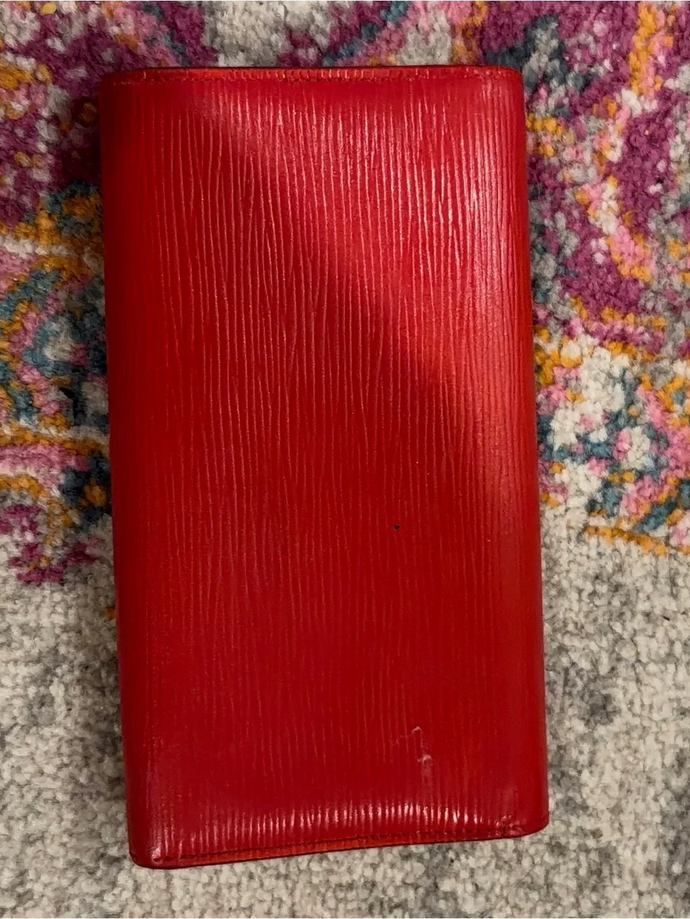 Louis Vuitton Red Epi Leather Wallet